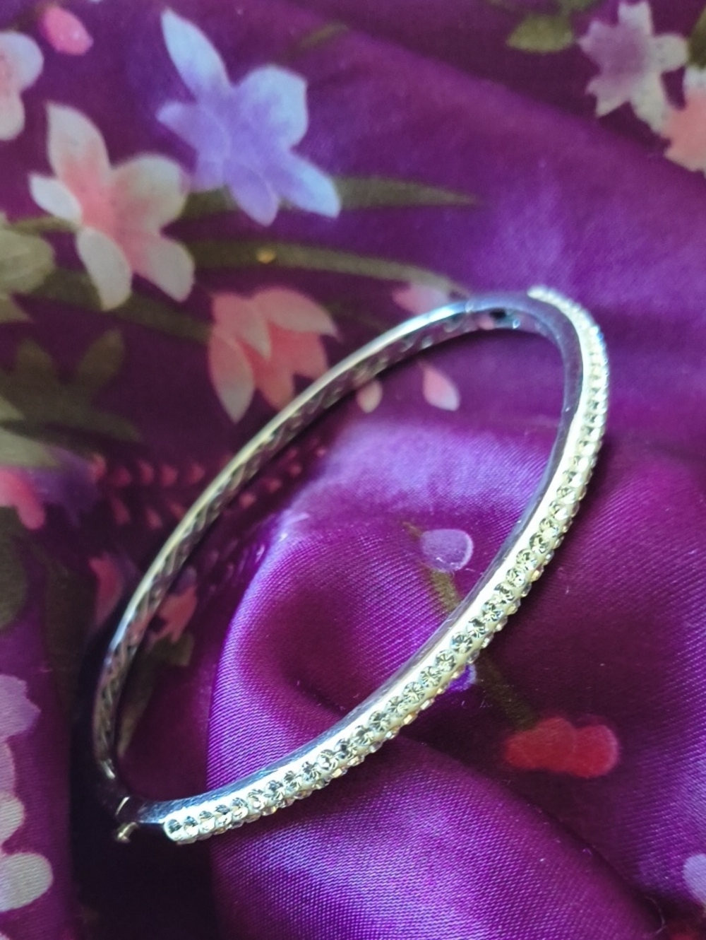Beautiful CZ Sterling Silver Bangle